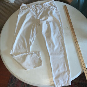 Women's Cleo Petite Jeans, Size 10, off white